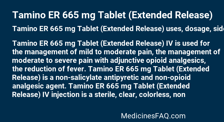 Tamino ER 665 mg Tablet (Extended Release)