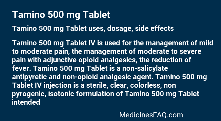 Tamino 500 mg Tablet