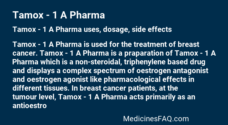 Tamox - 1 A Pharma