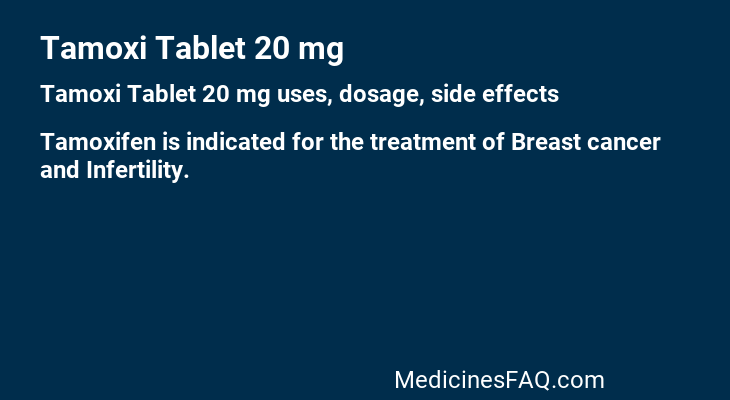 Tamoxi Tablet 20 mg