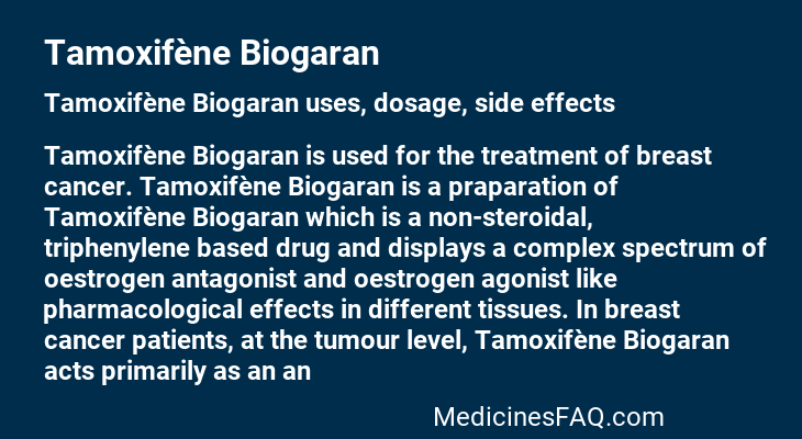Tamoxifène Biogaran