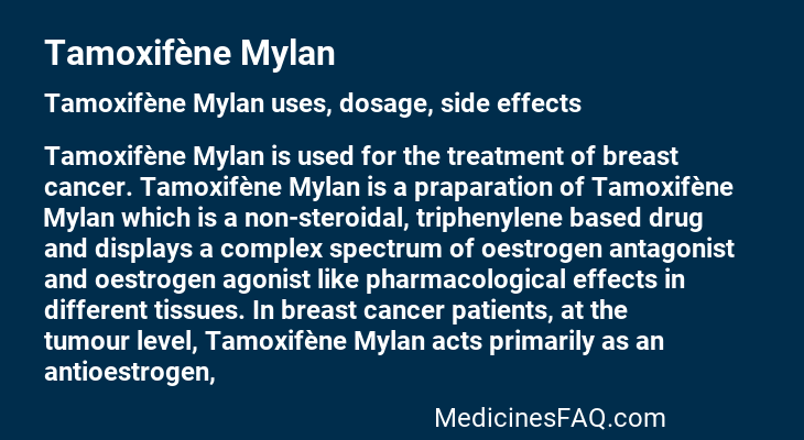 Tamoxifène Mylan