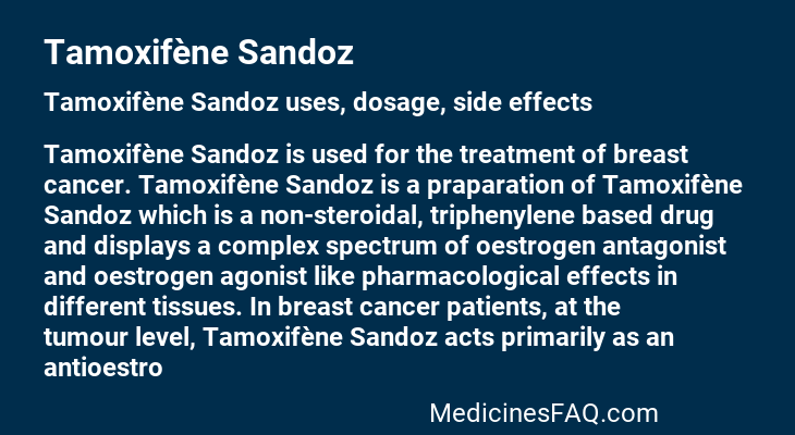 Tamoxifène Sandoz