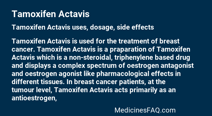 Tamoxifen Actavis