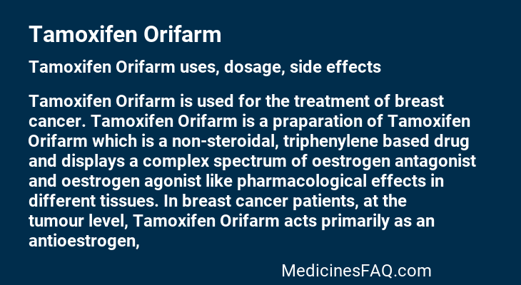 Tamoxifen Orifarm