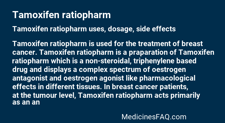 Tamoxifen ratiopharm
