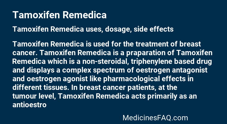 Tamoxifen Remedica