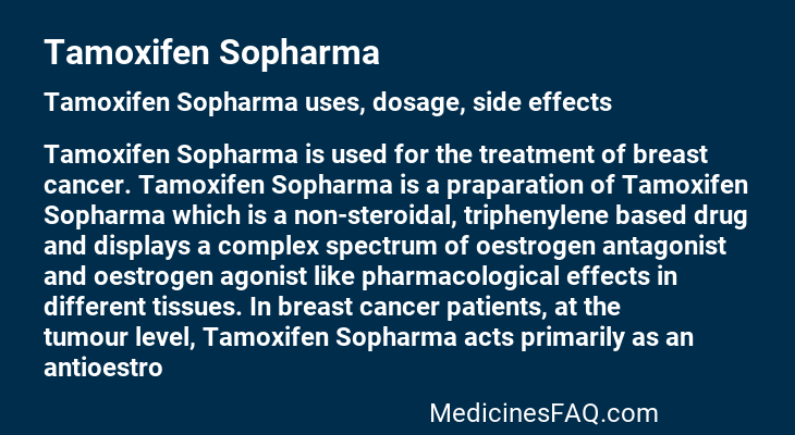 Tamoxifen Sopharma