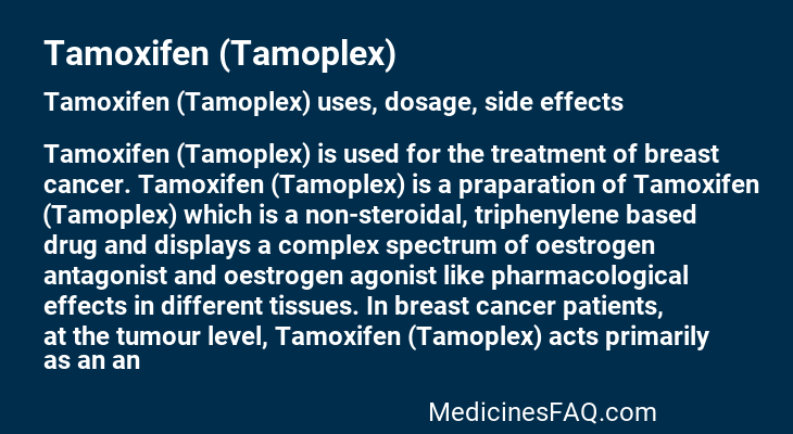 Tamoxifen (Tamoplex)