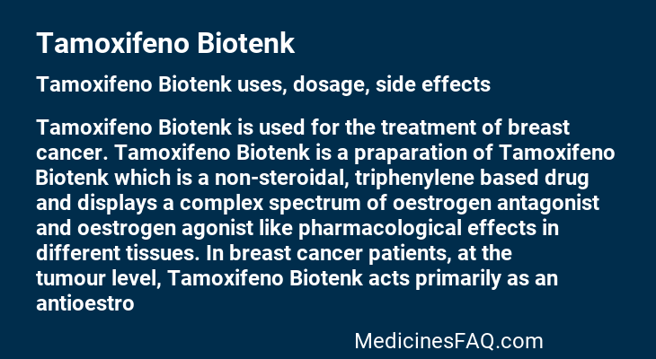 Tamoxifeno Biotenk