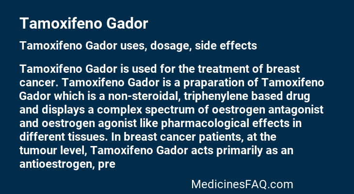 Tamoxifeno Gador