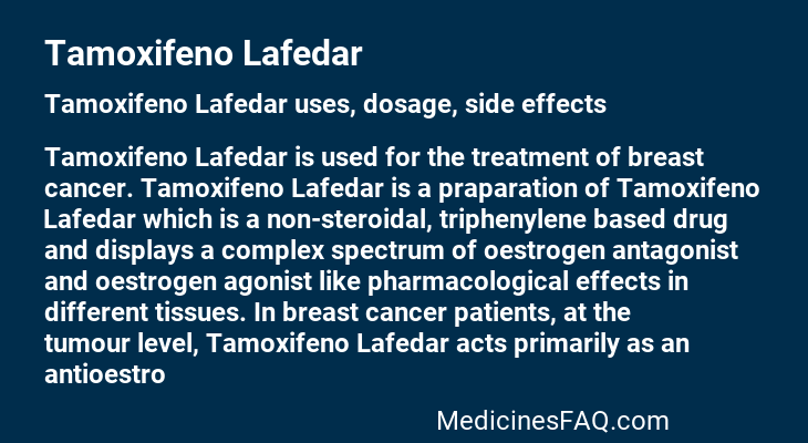 Tamoxifeno Lafedar