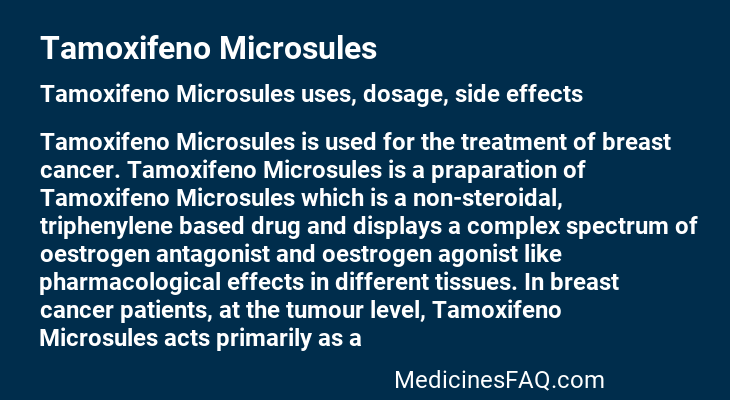 Tamoxifeno Microsules