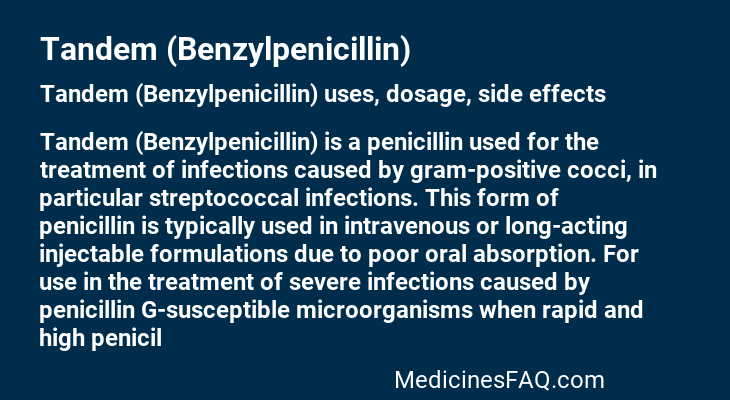 Tandem (Benzylpenicillin)
