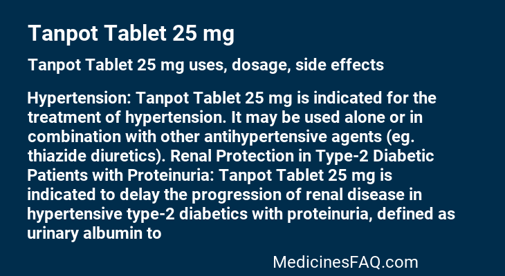 Tanpot Tablet 25 mg