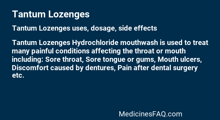 Tantum Lozenges