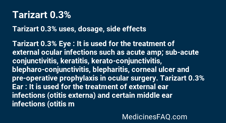 Tarizart 0.3%