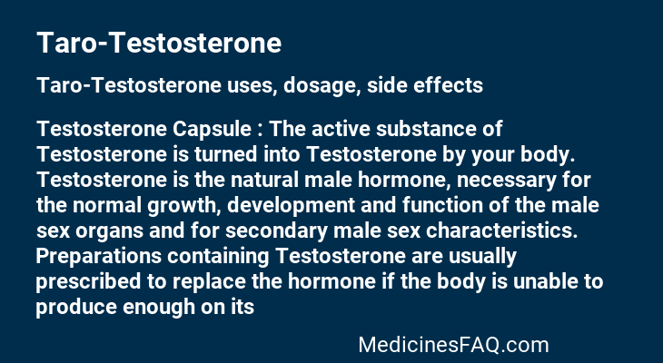 Taro-Testosterone