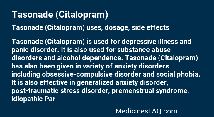 Tasonade (Citalopram)