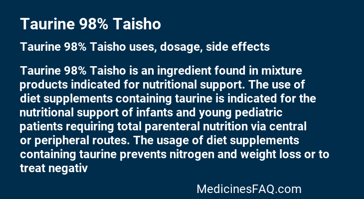 Taurine 98% Taisho