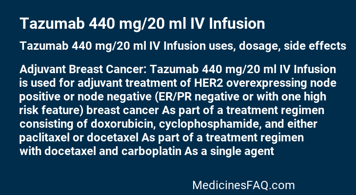 Tazumab 440 mg/20 ml IV Infusion