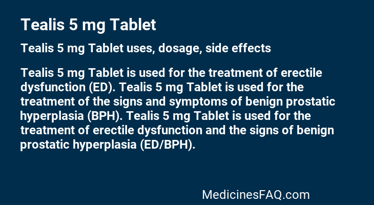 Tealis 5 mg Tablet