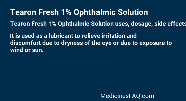 Tearon Fresh 1% Ophthalmic Solution