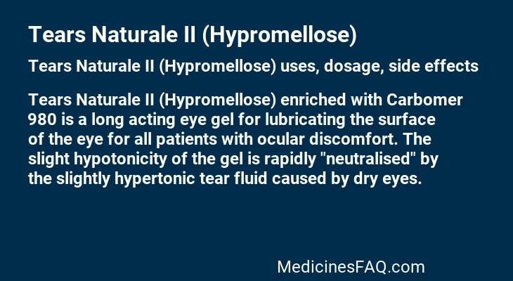 Tears Naturale II (Hypromellose)
