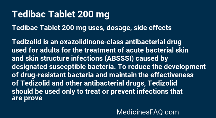 Tedibac Tablet 200 mg
