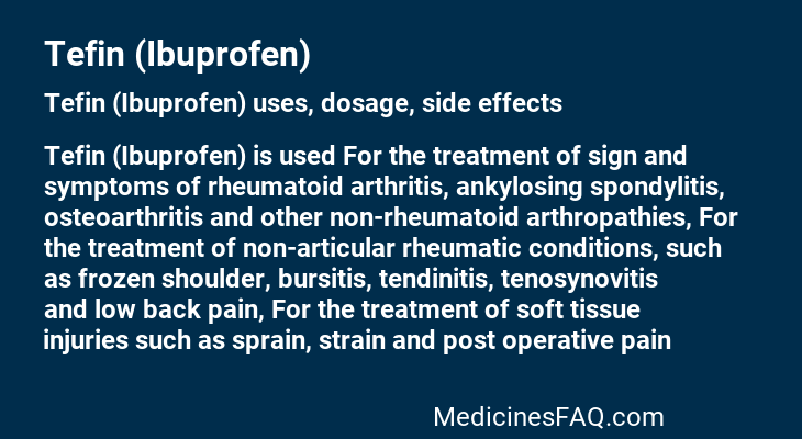 Tefin (Ibuprofen)