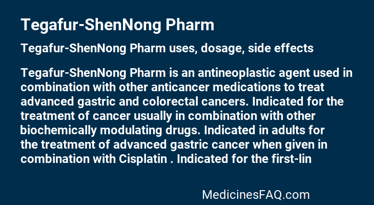 Tegafur-ShenNong Pharm