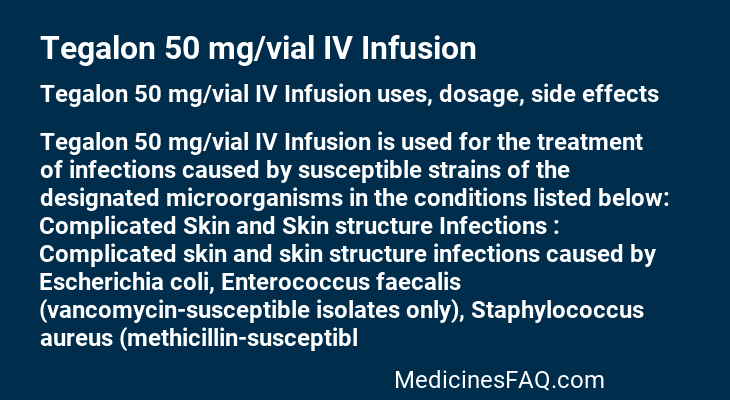 Tegalon 50 mg/vial IV Infusion