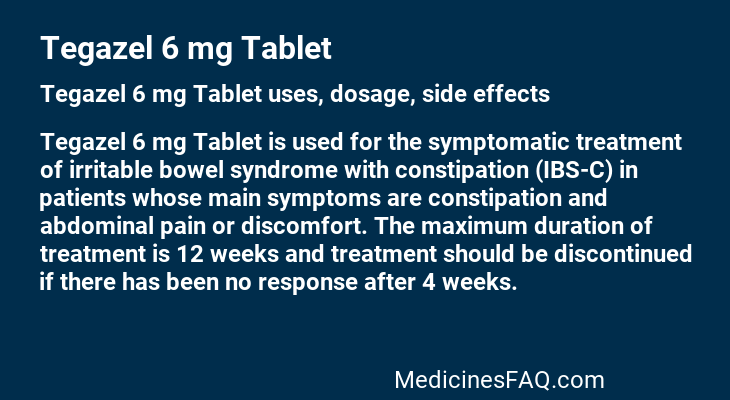 Tegazel 6 mg Tablet