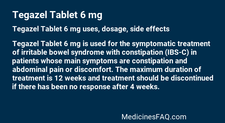 Tegazel Tablet 6 mg