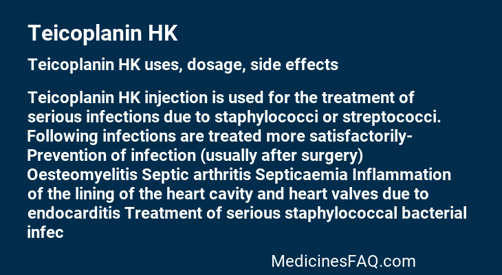 Teicoplanin HK