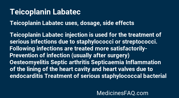 Teicoplanin Labatec