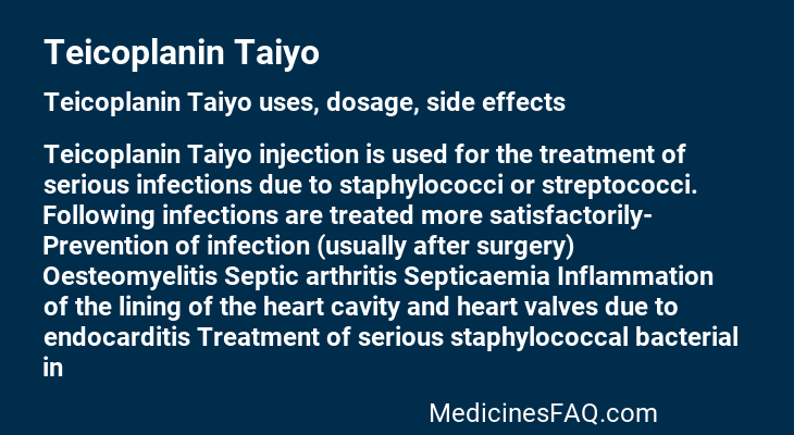 Teicoplanin Taiyo