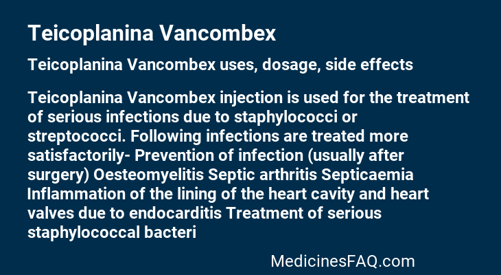 Teicoplanina Vancombex