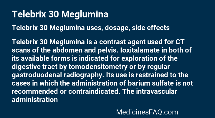 Telebrix 30 Meglumina