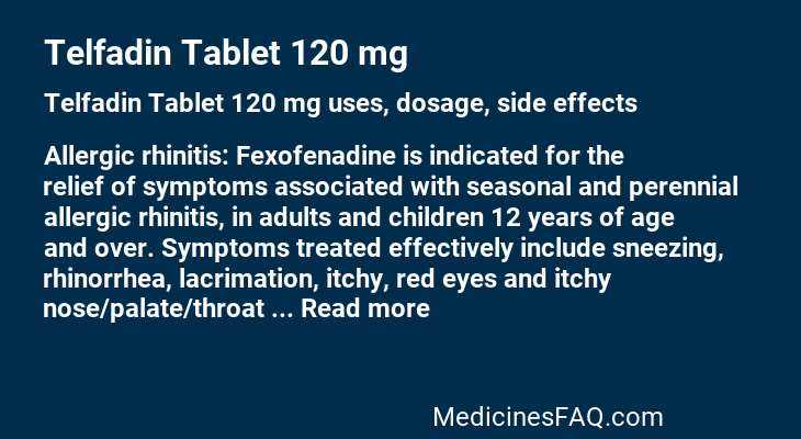 Telfadin Tablet 120 mg