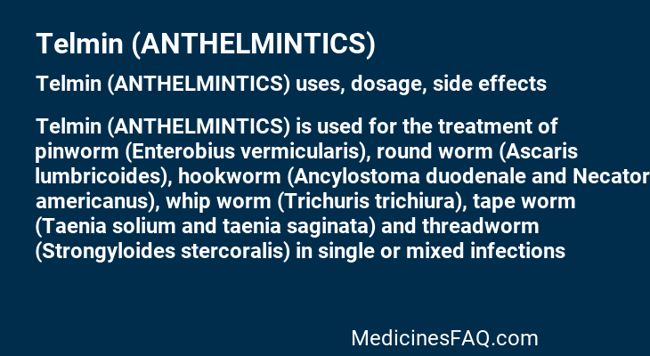 Telmin (ANTHELMINTICS)