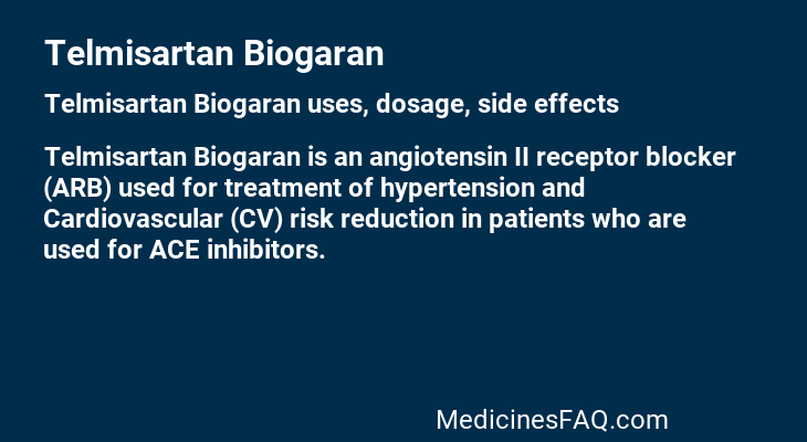 Telmisartan Biogaran