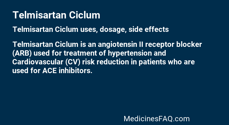 Telmisartan Ciclum