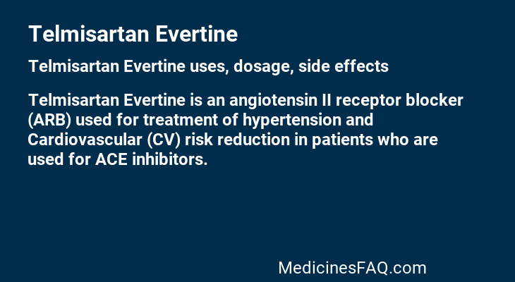 Telmisartan Evertine