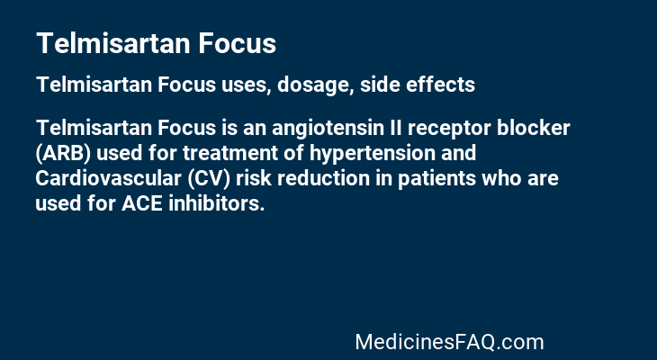 Telmisartan Focus