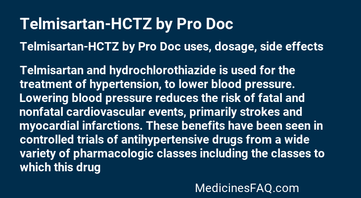 Telmisartan-HCTZ by Pro Doc
