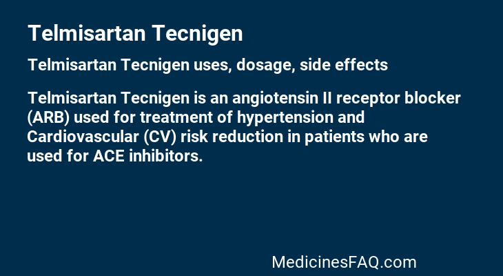 Telmisartan Tecnigen