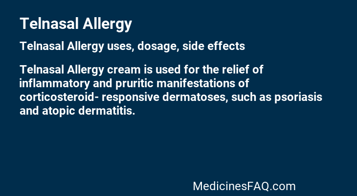 Telnasal Allergy