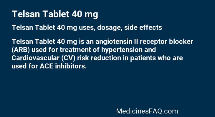 Telsan Tablet 40 mg