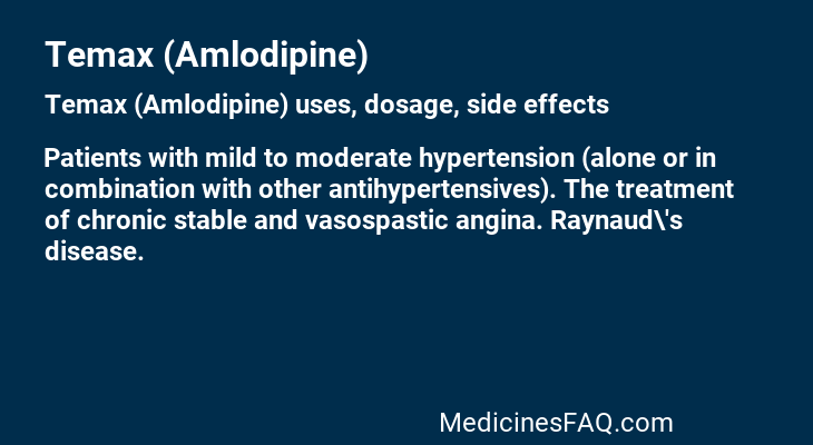 Temax (Amlodipine)